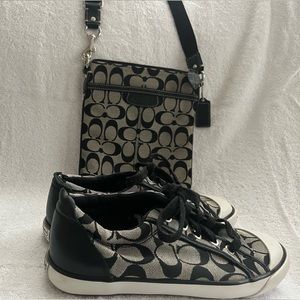 Coach sneakers and side bag